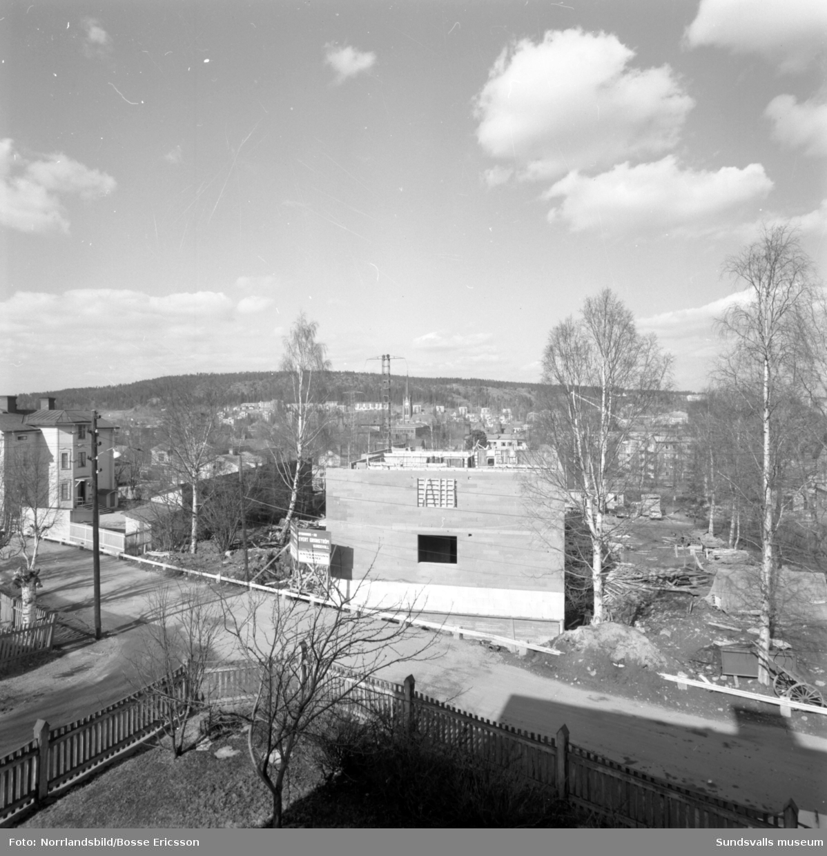 Byggnation av flerfamiljshus i kvarteret Albäcken på Södermalm mellan Bergsgatan och Nygatan.