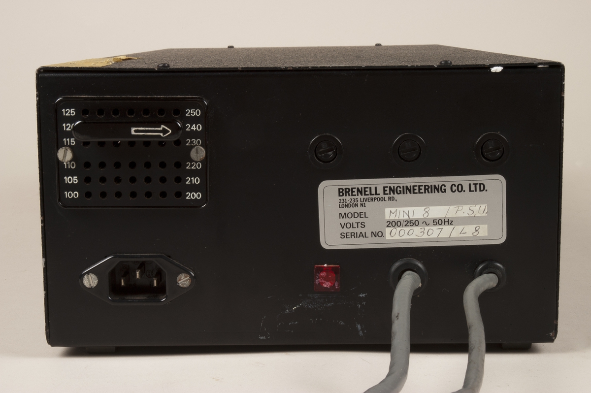 Strømforsyning til Brennel Mini 8 båndopptaker (Allen & Heath).