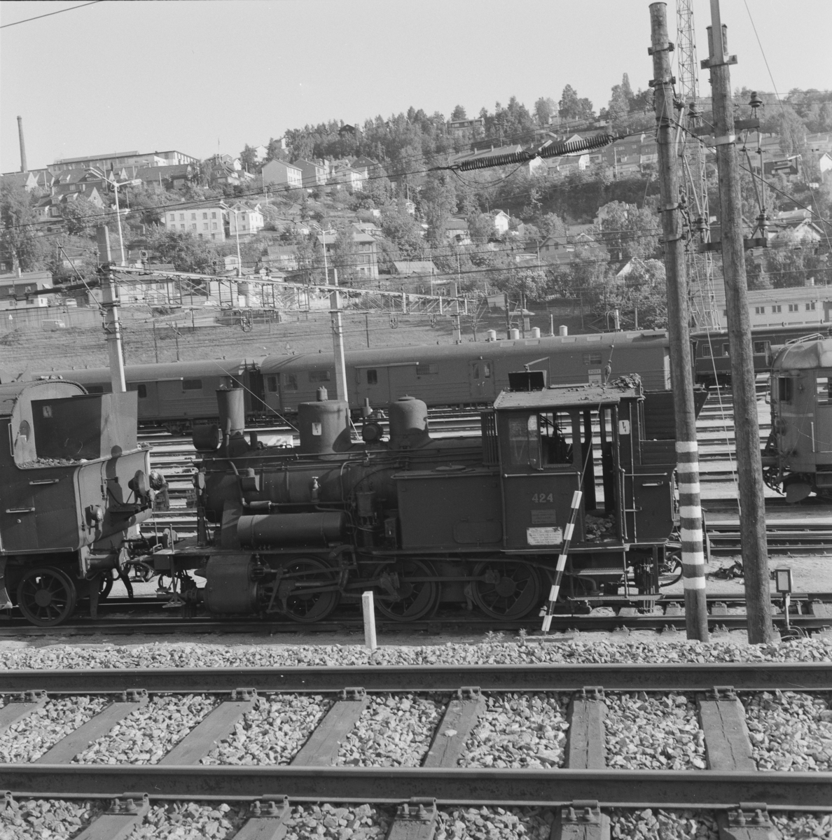 Utrangerte damplokomotiver hensatt i Lodalen i Oslo.