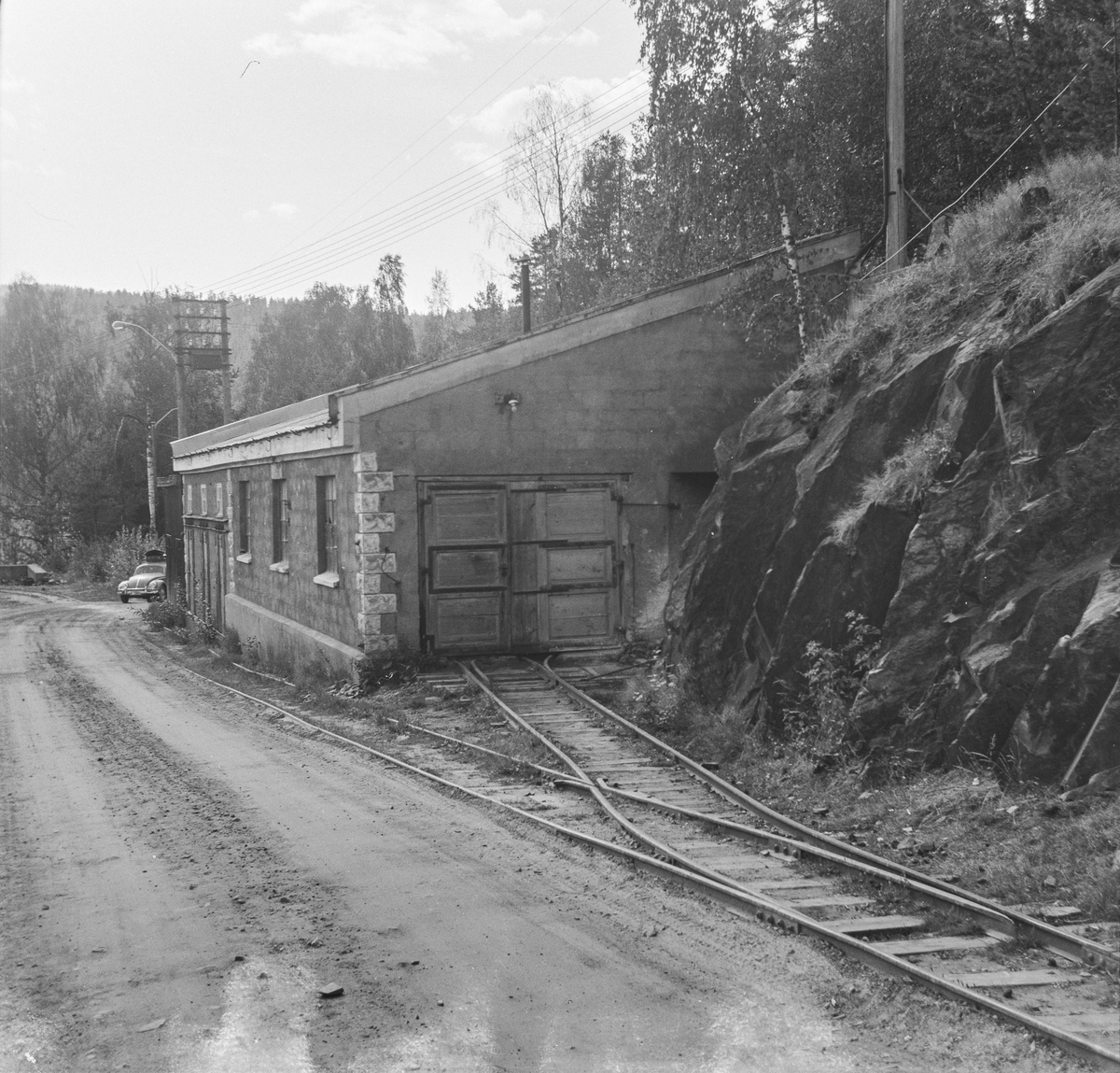 Lokomotivstall ved Sølvgruvene på Kongsberg