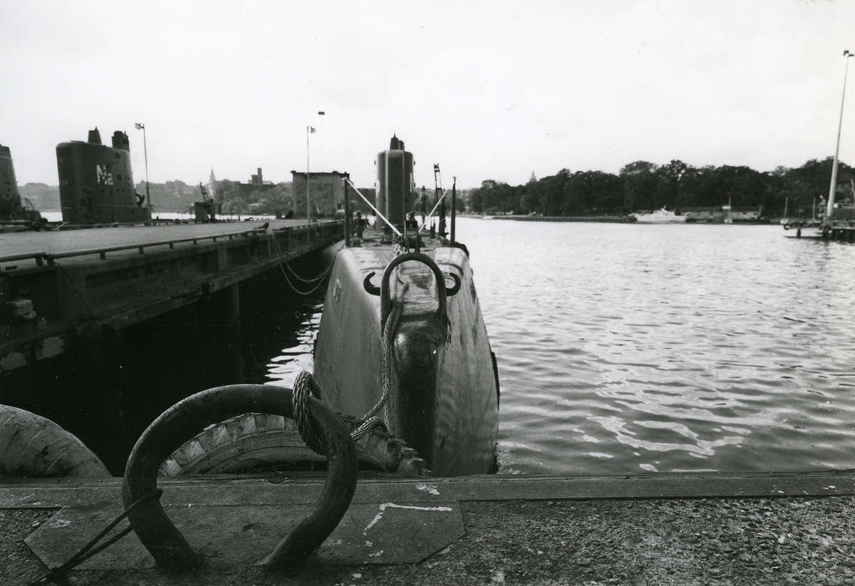 Foto visande babords sida av ubåten "Neptun".