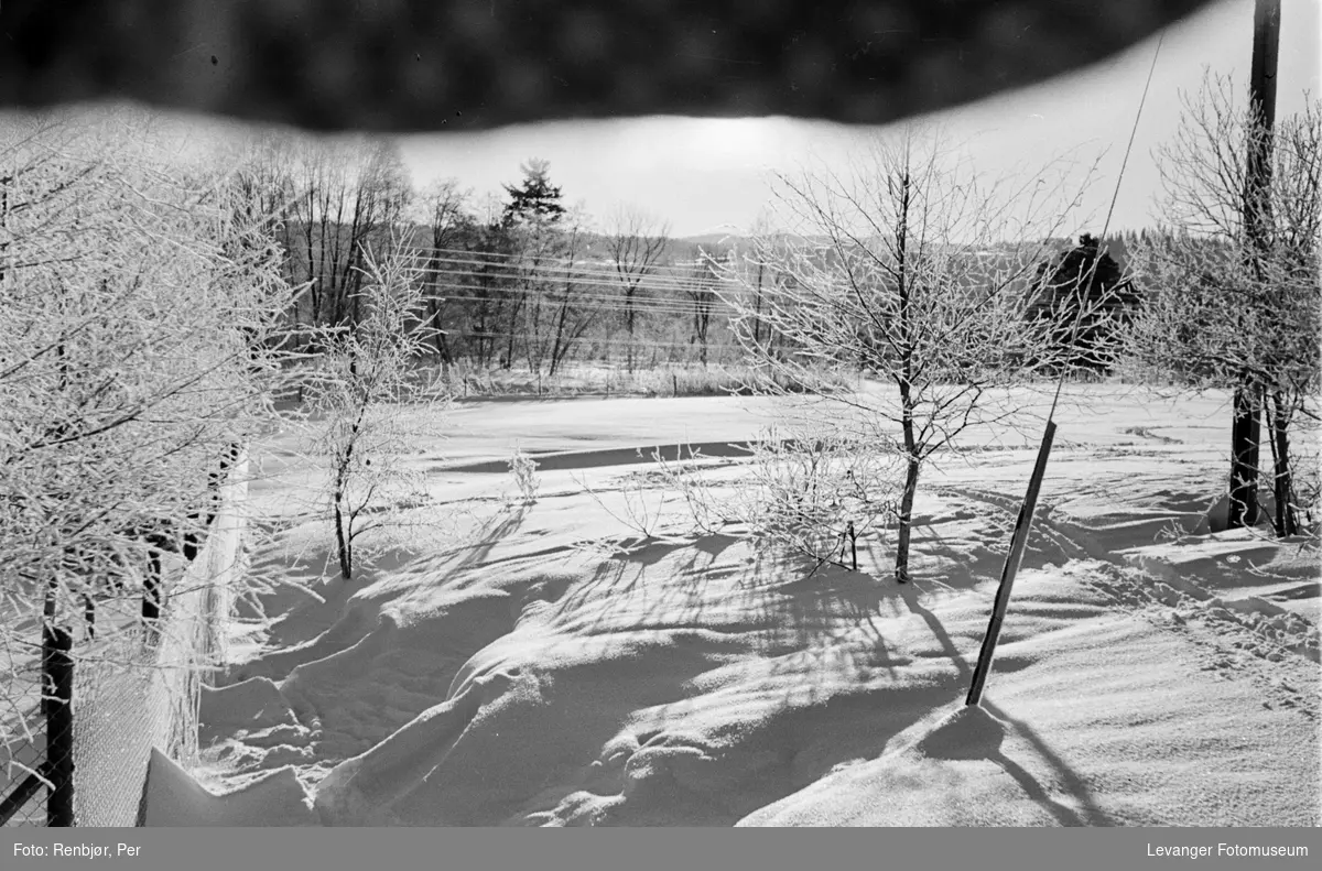 Vinterbilder fra Levanger, mars 1941.