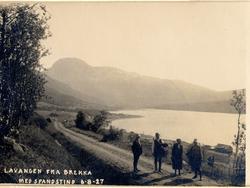 "Lavangen fra Brekka med Spandstind 6 - 8 - 27"