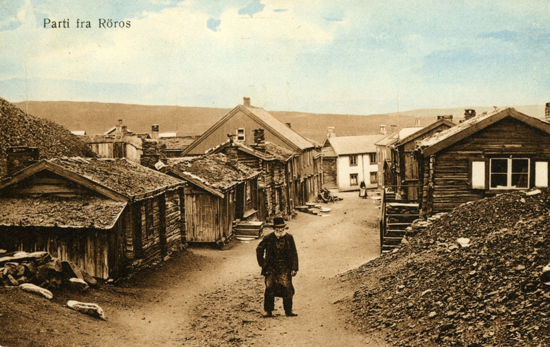 Ola Mæla i fotografert i Sleggveien ca 1900.