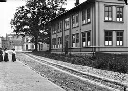 Den gamle trebygningen ved Horten gymnas, Bekkegata 8 i Hort