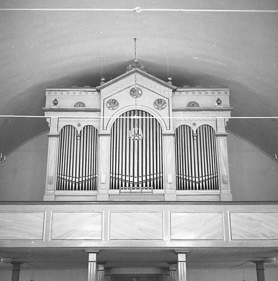 Stenkyrka socken. Stenkyrka kyrka. Orgel. Före restaurering.