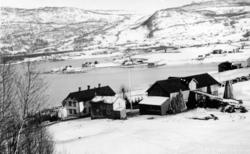 Gården Ytterholtet i Sørreisa med våningshus og fjøs