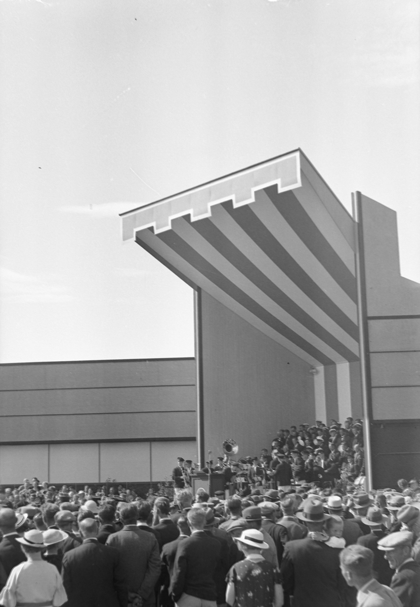Jubileumsutstillingen i Levanger 1936 -  musikkpaviljongen