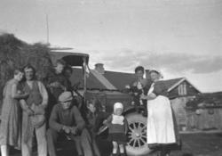 Tørrhøykjøring med en lastebil, fra 20-tallet, fra Mygglund 