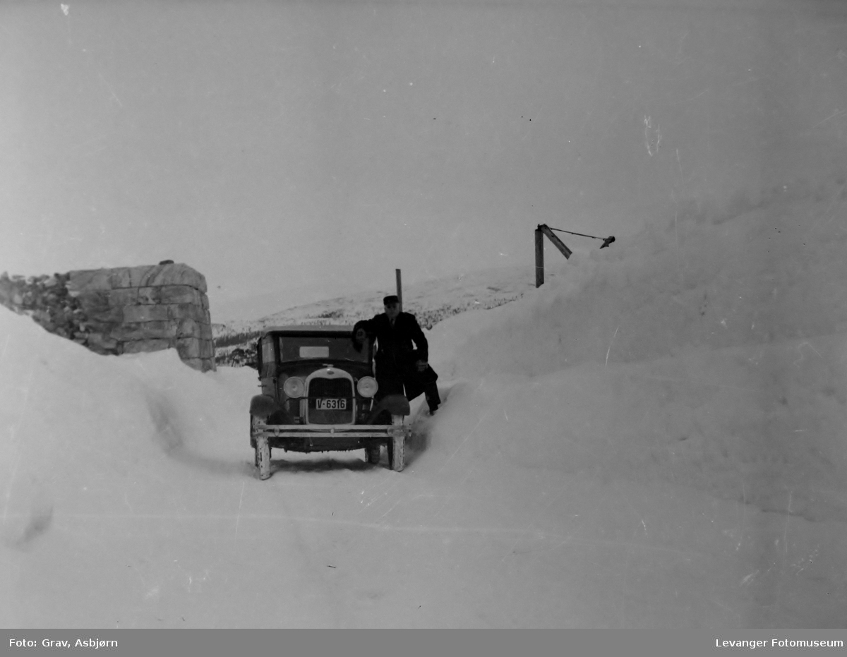 Ford 1928 i vinterlandskap