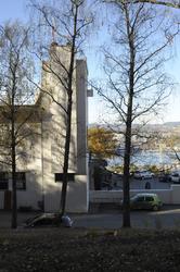 Utsikt fra Ekeberg, havn, fjord, panorama, Bjørvika, Barcode