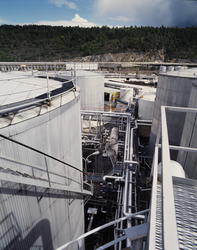 Oljedepot oljetanker