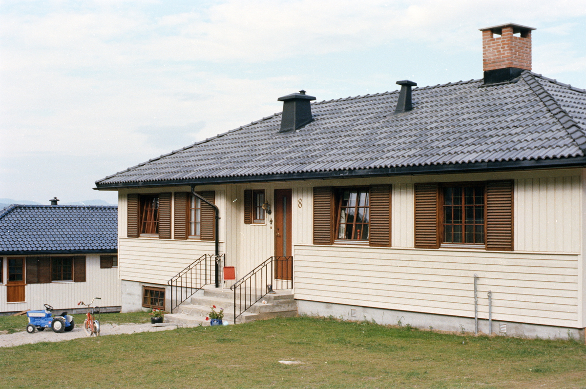 Fasade til et Bloch Watne hus i Skien