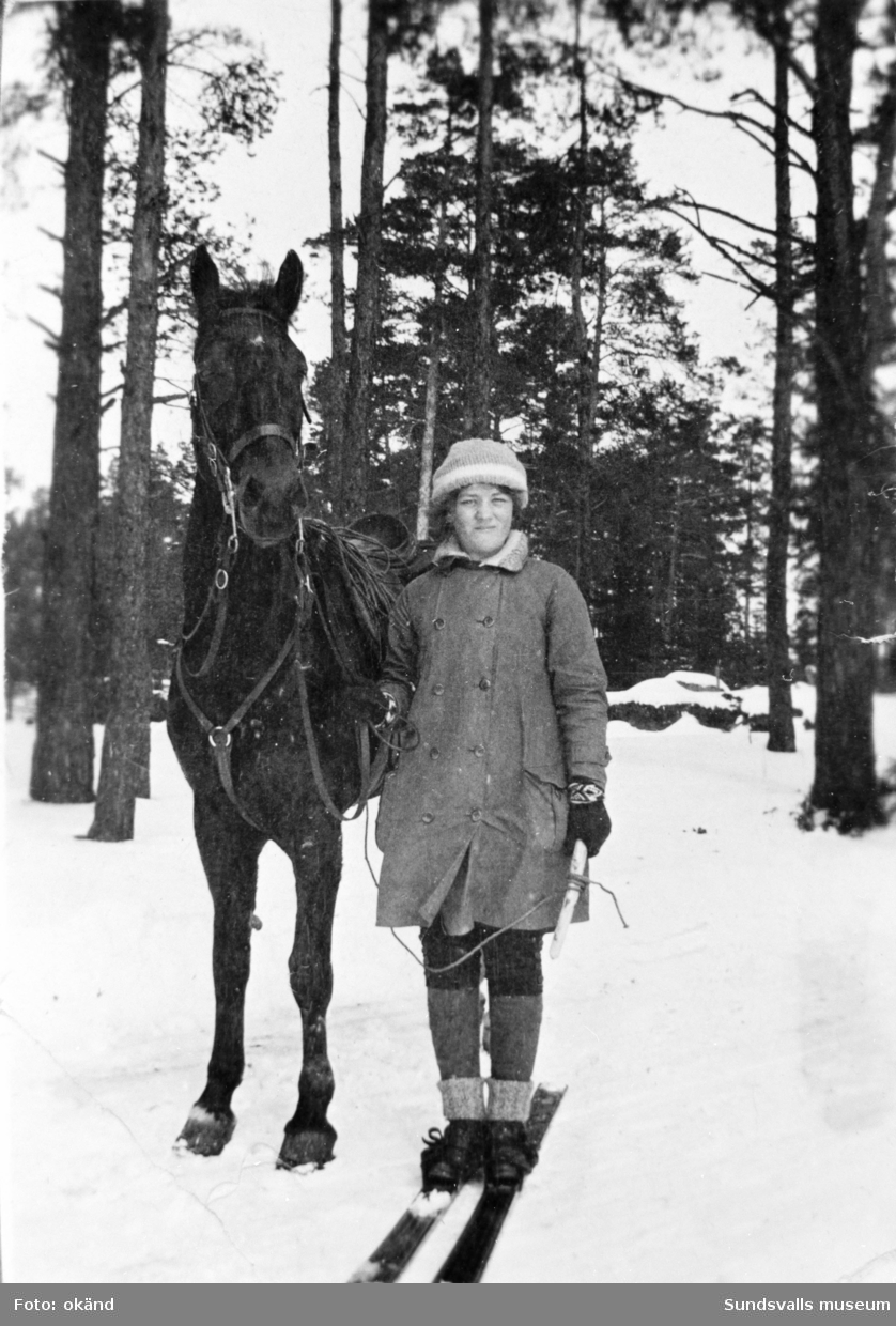 Maja Braathen med häst.