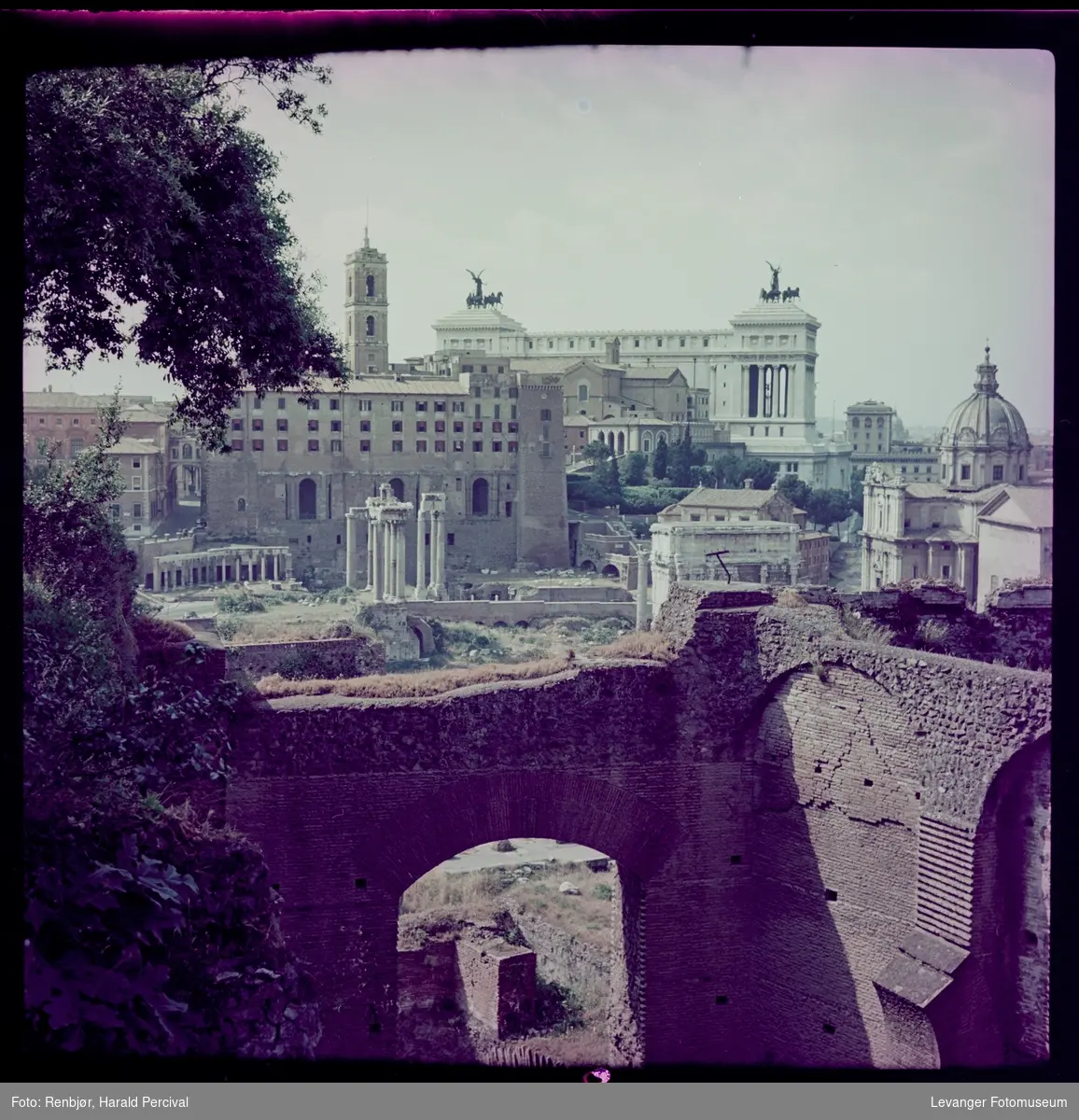 Utsikt i Roma, Forum Romanum.