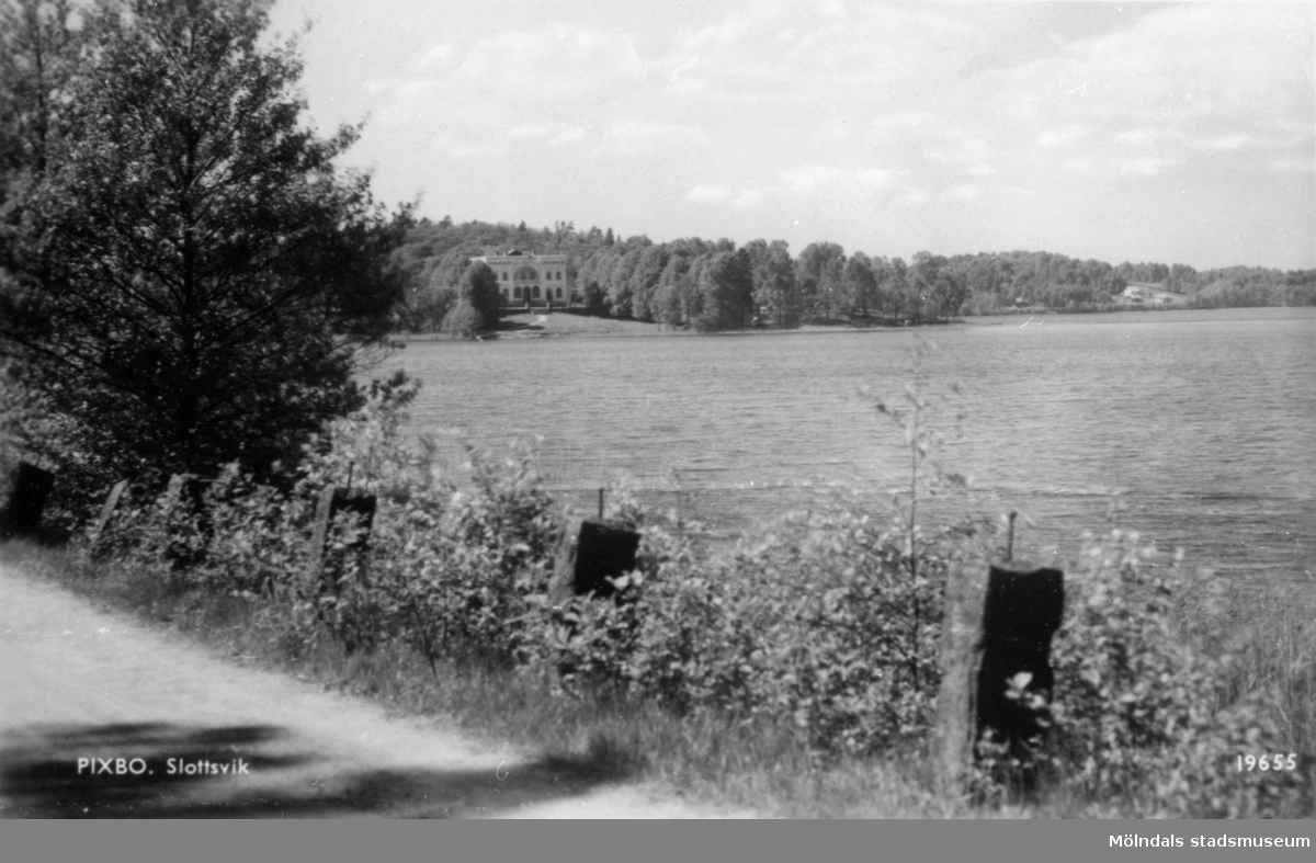 Vy över Porsvik i Rådasjön mot Slottsviken, 1960-tal.