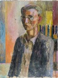 Selvportrett [Olje på plate]