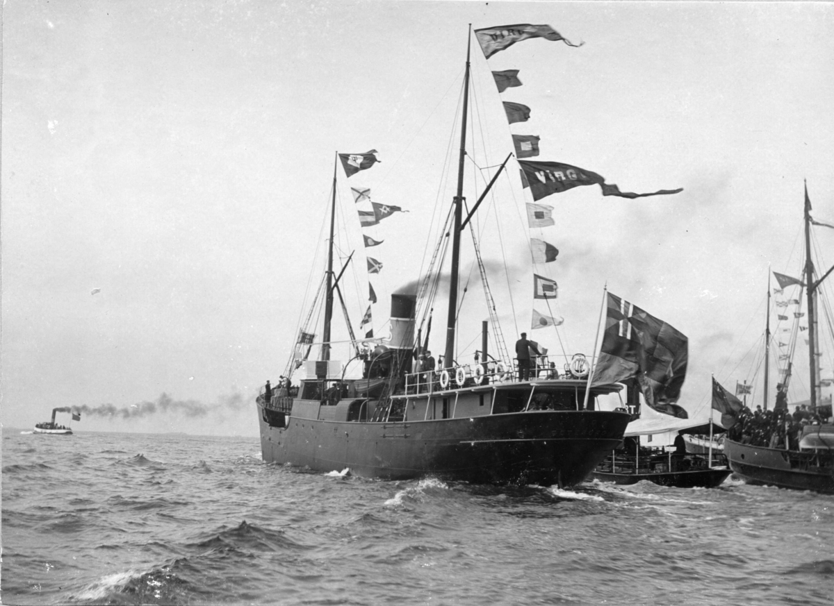 Avresa från Göteborg med Virgo, 7 juni 1896.