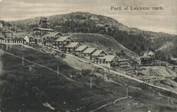 Oversiktsbilde over separasjonsverket og gamlebyen ved Løkke