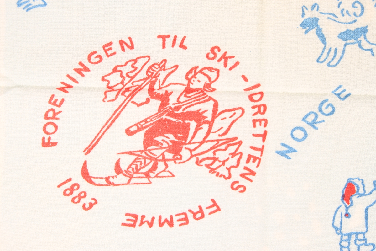 Offisielt skjerf for Holmenkollrennene i 1948.