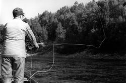 Landskap med person(er).