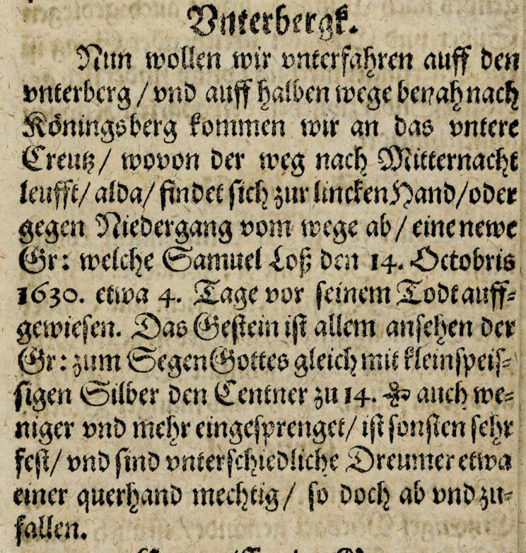 Utdrag fra J.F. Nortmanns bok om Sølvverket fra 1631 (Foto/Photo)