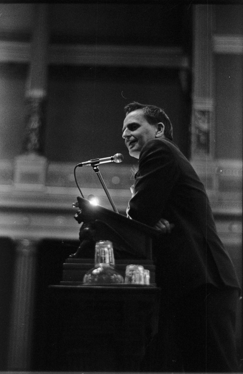 Olof Palme, Universitetsaulan, Uppsala oktober 1968