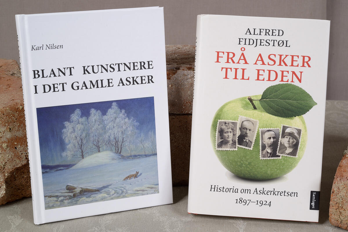 Blant kunstnere i det gamle Asker kr. 300,- og Frå Asker til Eden kr. 399,- (Foto/Photo)