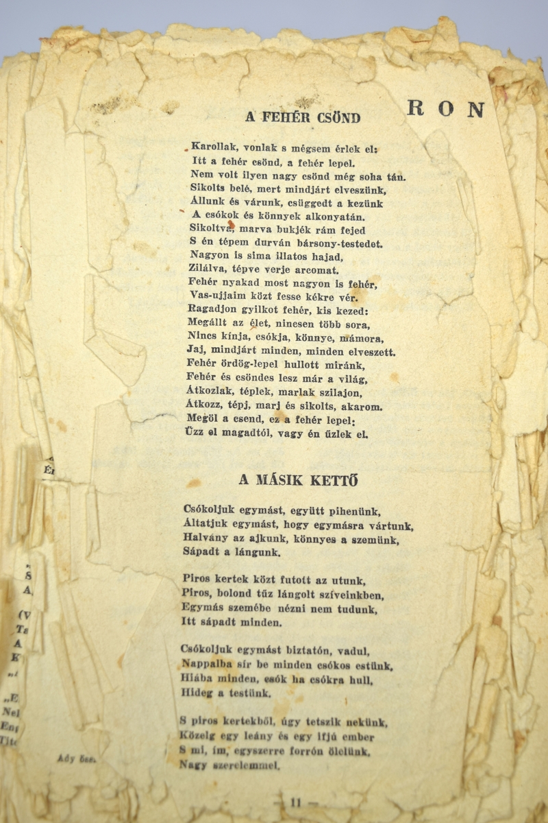 Ungersk diktbok, skriven av Endre Ady.
