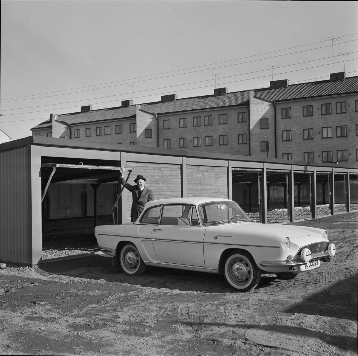 "Garagekvarter i Sala backe", Uppsala 1964