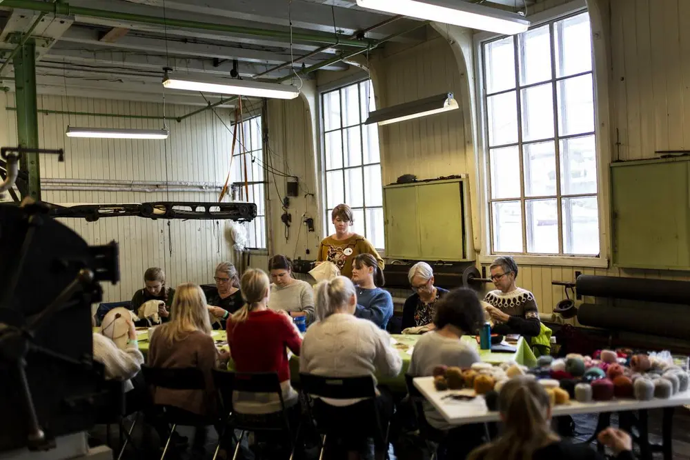 Broderikurs under Bergen Strikkefestival 2019