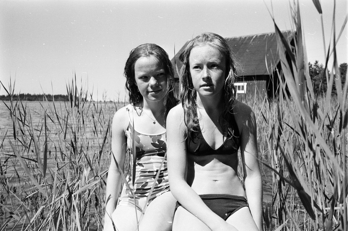 Simavslutning, Fagerviken, Hållnäs socken, Uppland, juli 1972