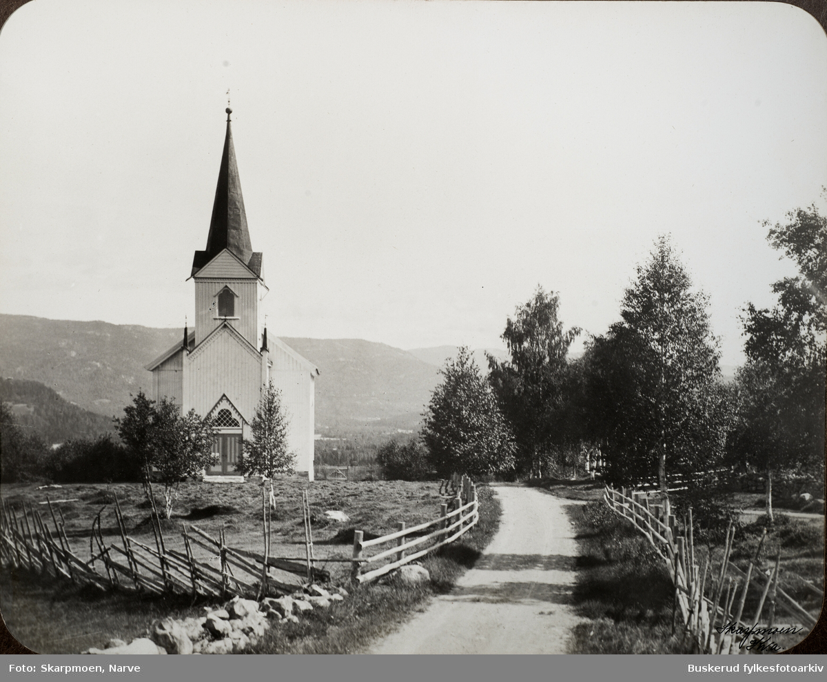 Veggli kirke. Veggli kirke er en langkirke fra 1859 i Rollag kommune, Viken fylke