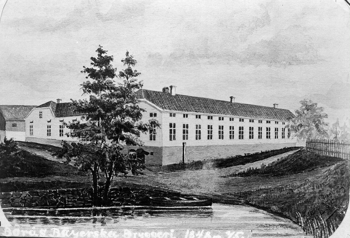 Borås Bayerska Bryggeri 1848-1875 i kvarteret Saturnus.