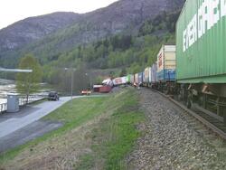 Ni godsvogner i godstog fra Oslo til Trondheim sporet av i n