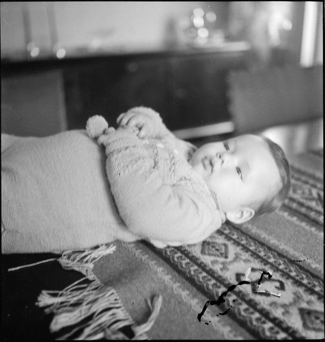 Portretter av en liten baby