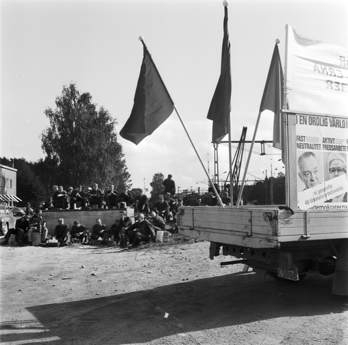 Valrörelse, Tierp, Uppland, september 1968