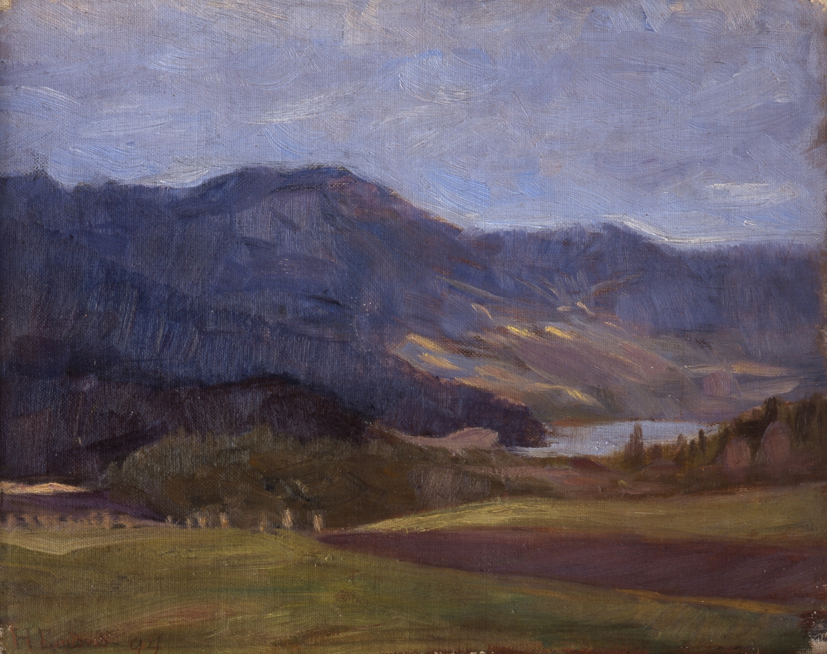 Fra Vågå 1894 [Maleri]