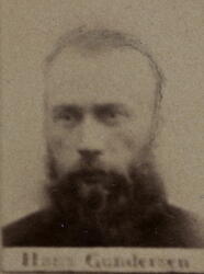 Borhauer Hans Gundersen (1845-1889) Omkom ved fall i Armen gruve