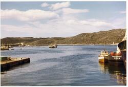 Bodø havn sommeren 1969. Et av Widerøes DHC-3 Singel Otter l