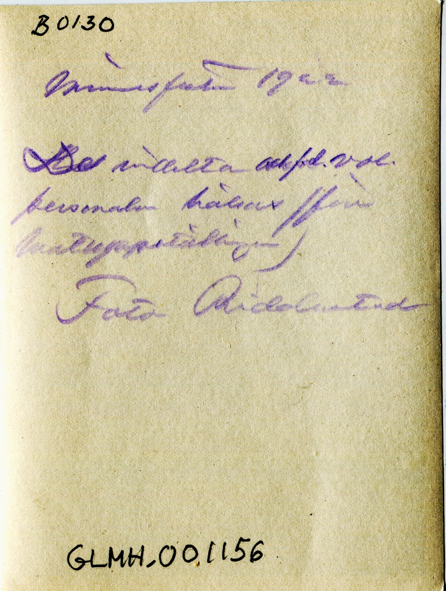 Minnesfesten 1922. Militärer och civila samlade.