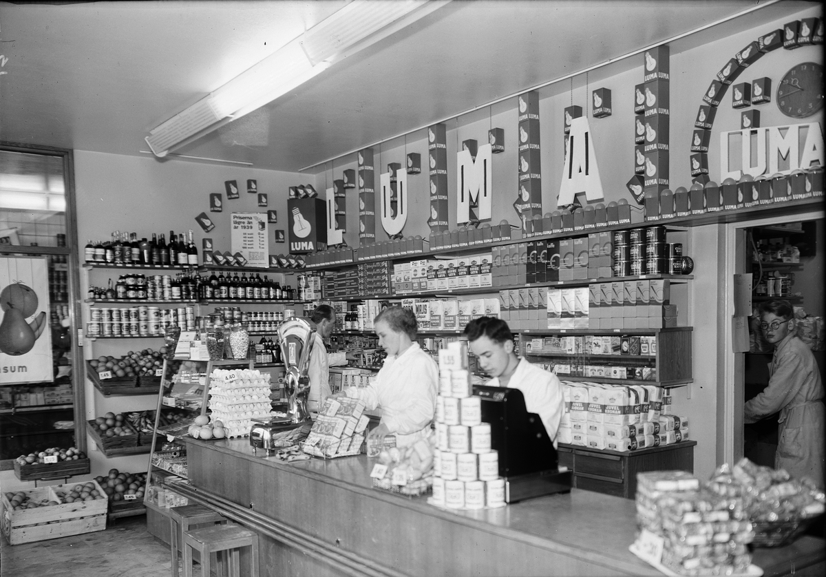 Livsmedelsaffär, Uppsala 1951