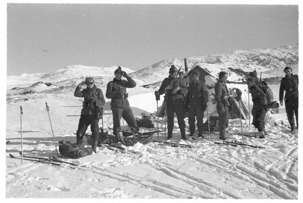 Tyske soldater på fjellet.