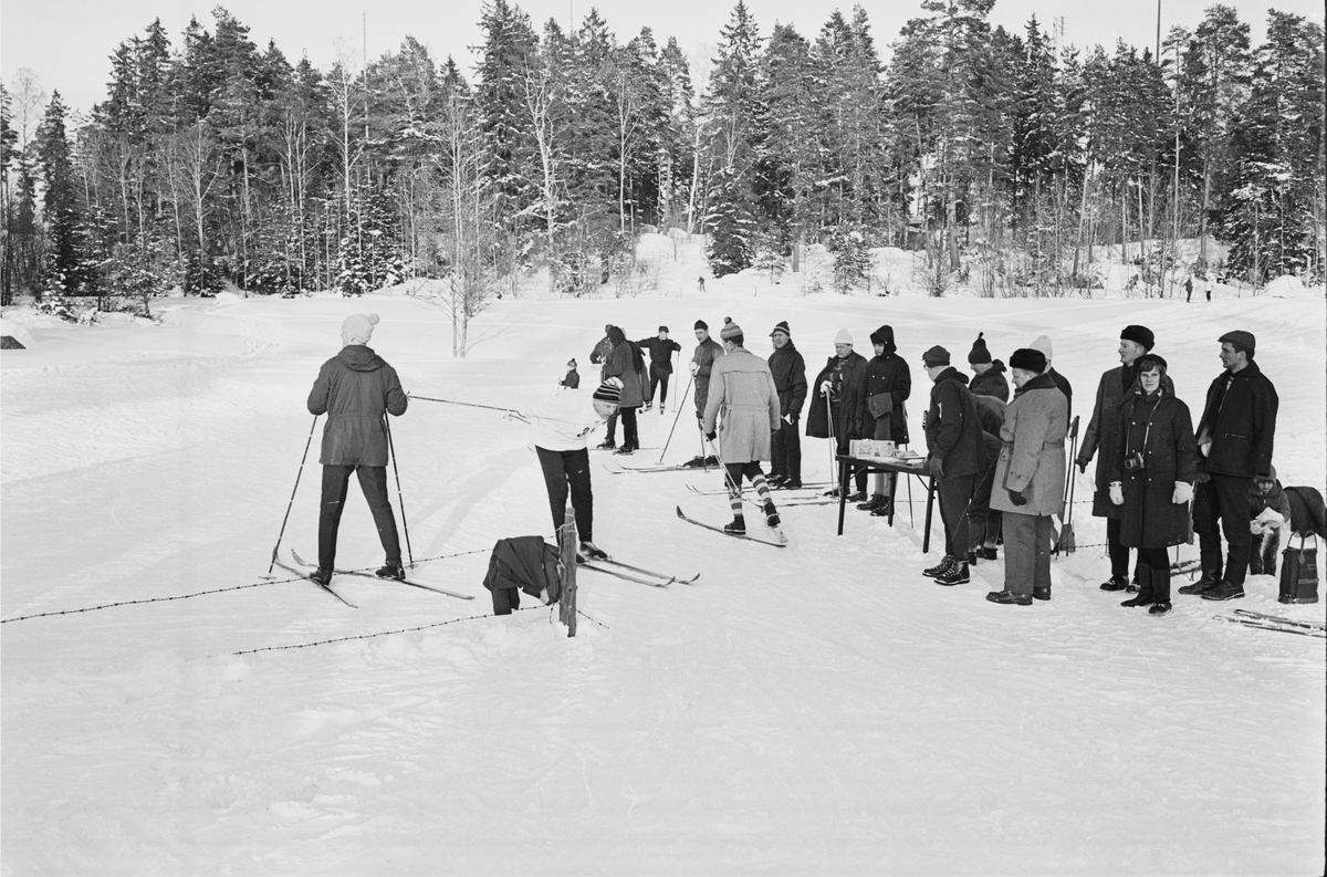 Skidtävling - Korpstafett, Uppsala 1966