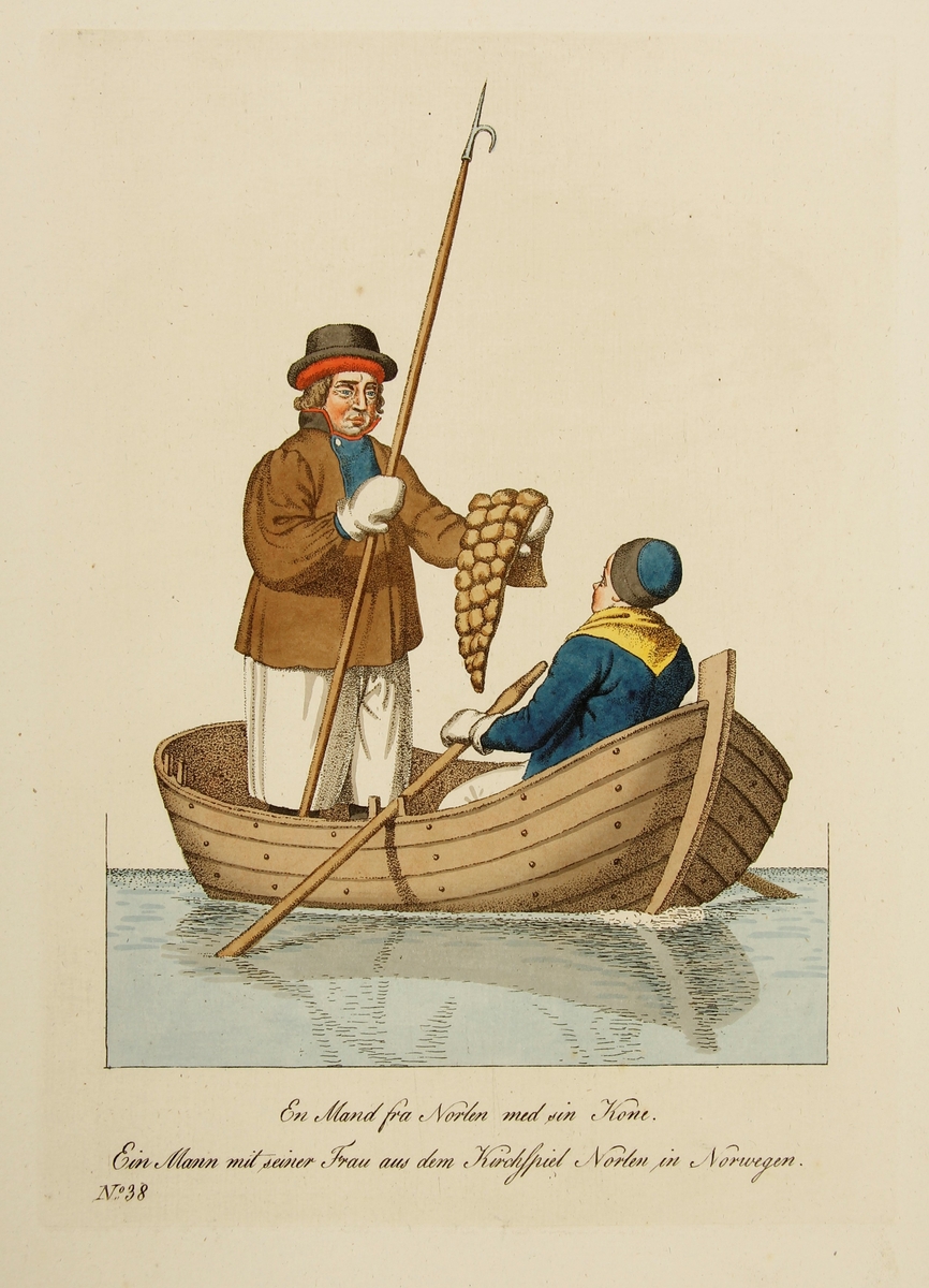 En Mand fra Norlen med sin Kone [Grafikk]