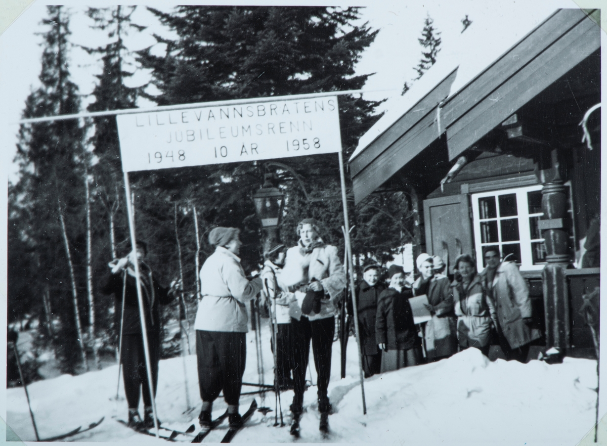 Lillevannsbråtens jubileumsrenn 10 år, 1948-1958, Oslo Kvinnelige Handelsstands Forening