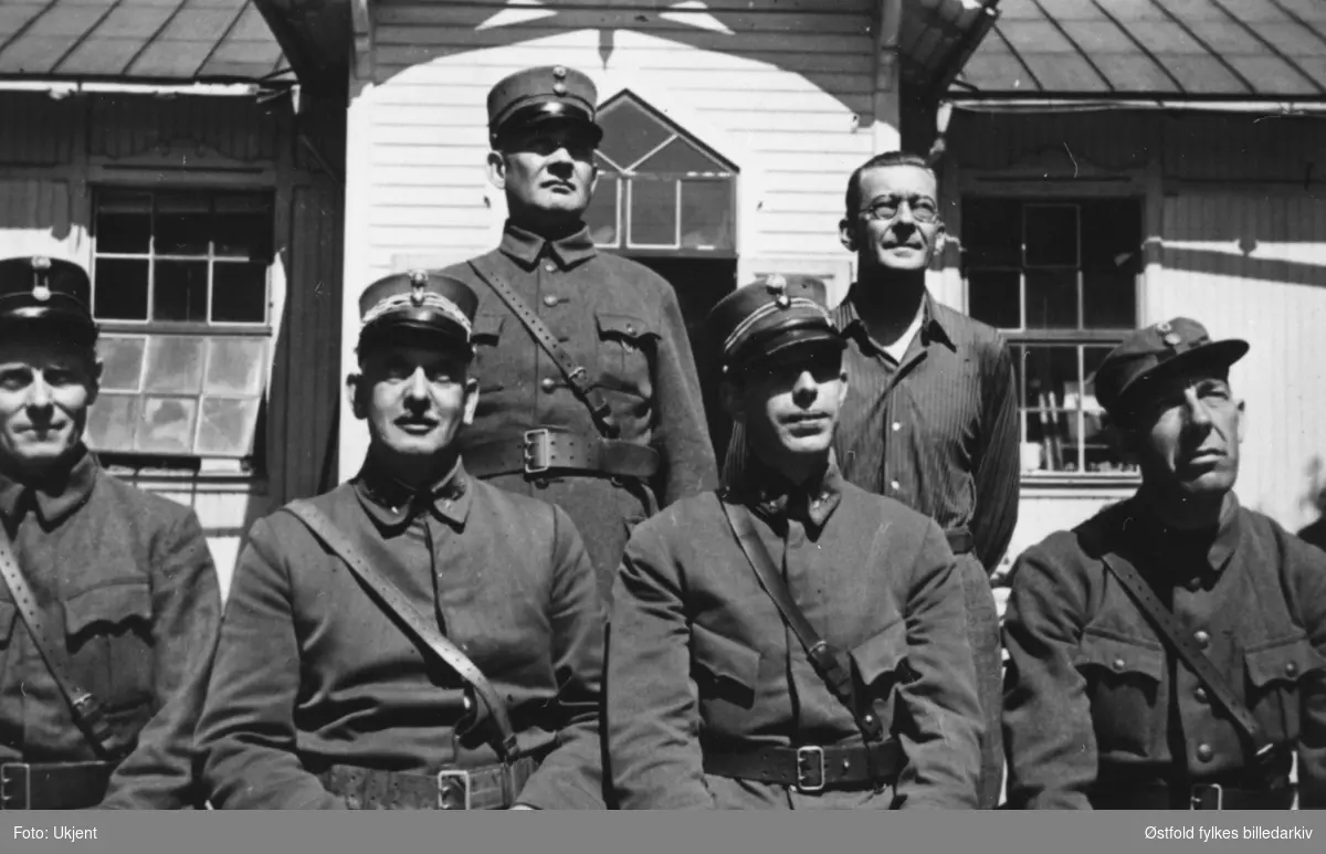 Krigsinternerte soldater i Filipstad, Sverige 1940. Muligens fra Rolvsøy.