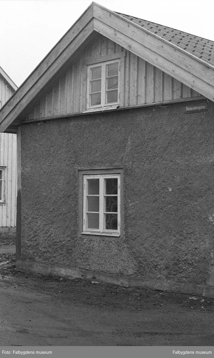 Byggnadsinventering 1972. Tunnbindaren 4. Västra gaveln.