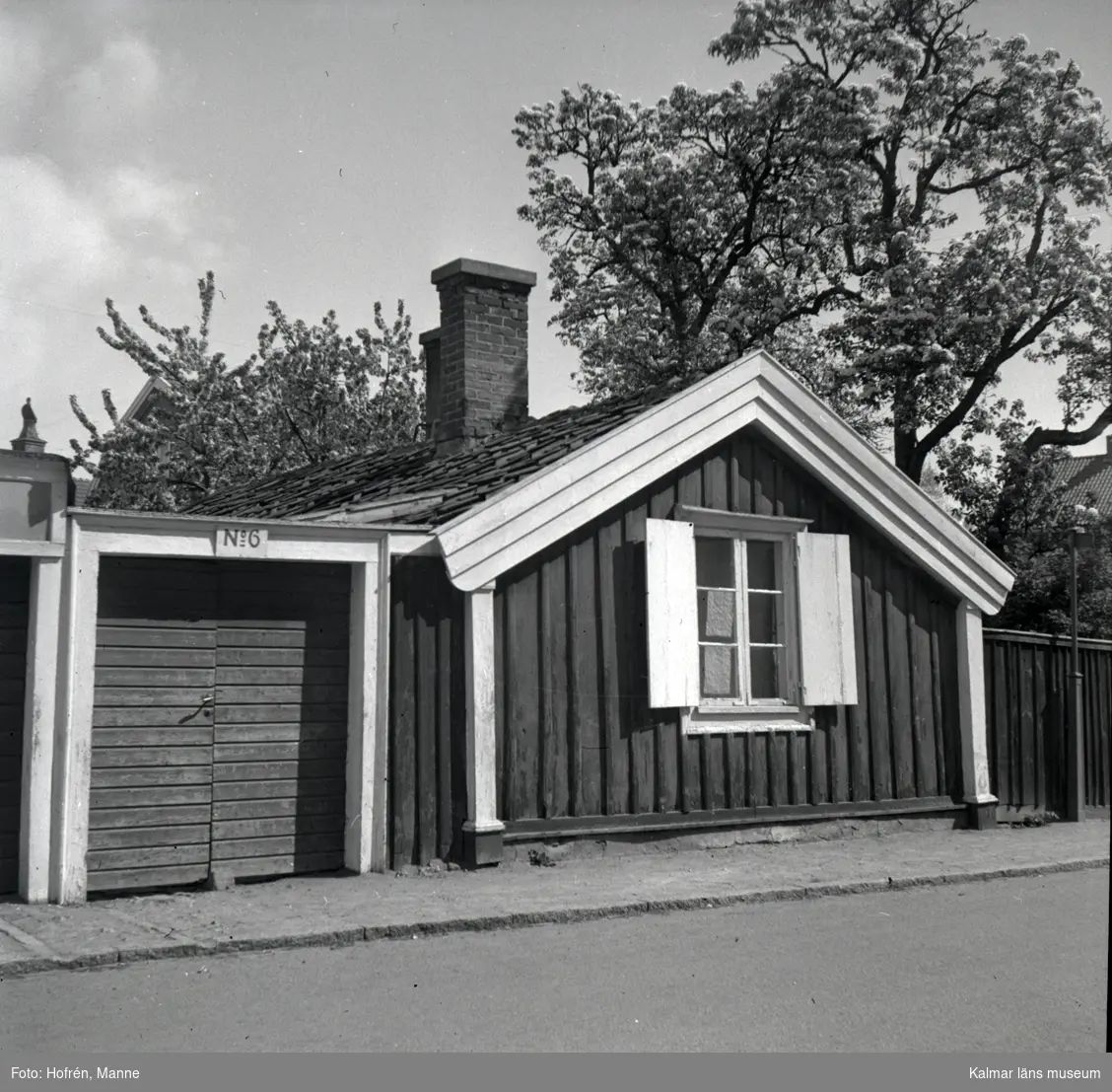 Bilder på bostadshus i Gamla stan i Kalmar.