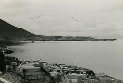 Ødeleggelser i Hammerfest havn etter andre verdenskrig